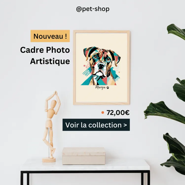 Cadre Photo Chien Artistique