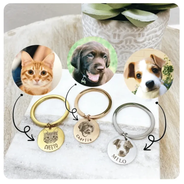 Porte clé personnalisé animaux