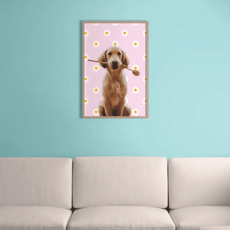 Cadre photo chien personnalisé