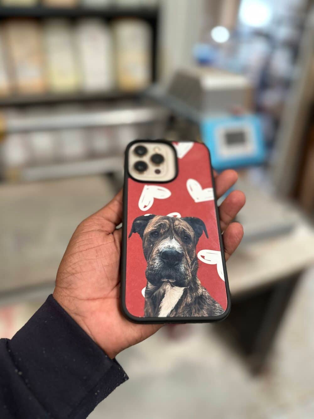 Coque iPhone chien personnalisé