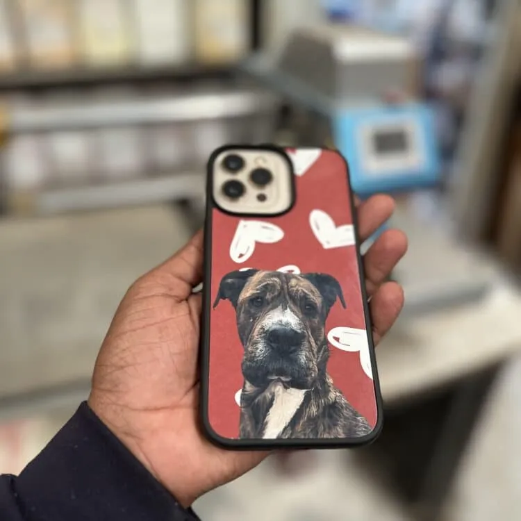 Coque iPhone chien personnalisé