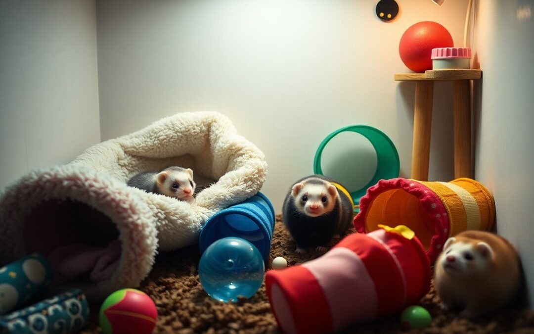 Accessoires pour furet – les indispensables pour son confort et son jeu